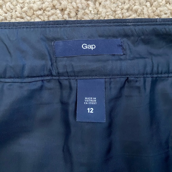 Gap Navy Mini Skirt with Metallic Sheen - Picture 6 of 8
